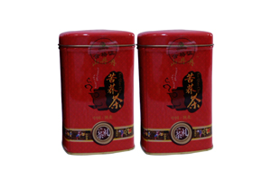 中国红铁盒装苦荞茶